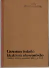 Literatura českého klasicismu obrozeneckého