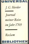 Journal meiner Reise im Jahr 1769