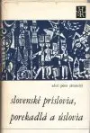 Slovenské príslovia, porekadlá a úslovia