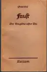 Faust - Der Tragődie - erster Teil (malý formát)