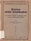 Dejiny Cirkvi kresťanskej