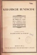 Keramische Rundschau 1931 (veľký formát)