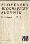 Slovenský biografický slovník II. zväzok (veľký formát)
