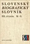 Slovenský biografický slovník III. zväzok (veľký formát)