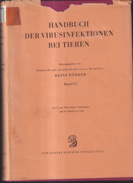 Handbuch der virusinfektionen bei Tieren V-2